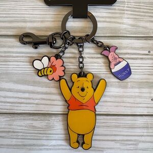 FIRM🍯Loungefly Disney Winnie the Pooh & Piglet Multi Charm Keychain